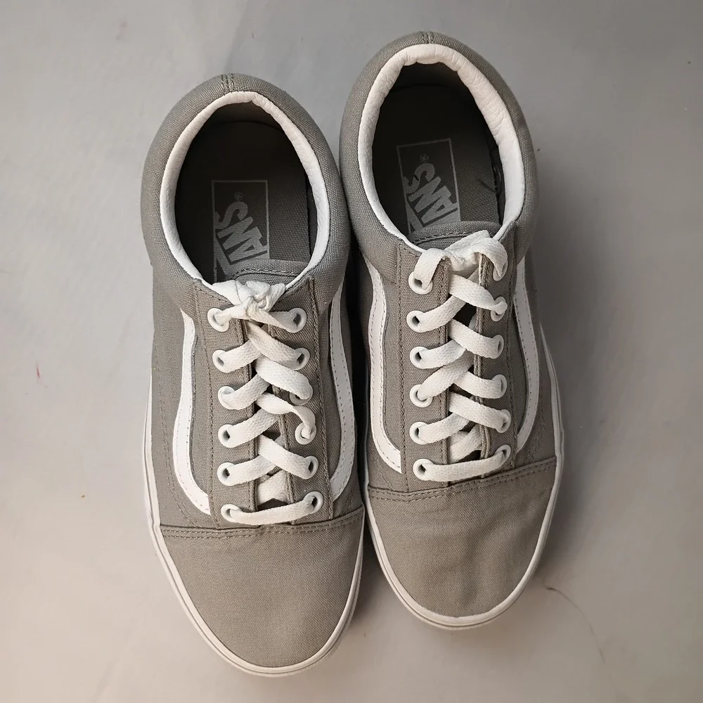 Vans Off The Wall 500714 Gray Casual Shoes Sneakers Unisex Size M 6 W 7.5